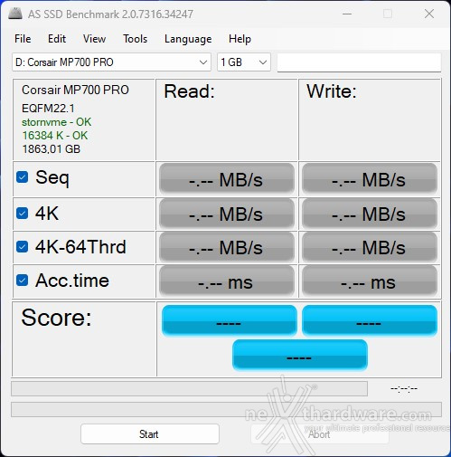 CORSAIR MP700 PRO 2TB 11. AS SSD Benchmark 1