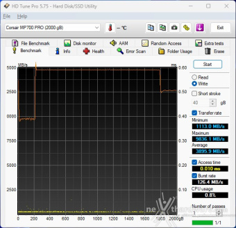 CORSAIR MP700 PRO 2TB 6. Test Endurance Top Speed 2