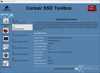 CORSAIR MP700 PRO 2TB 2. Firmware - TRIM - SSD Toolbox 2