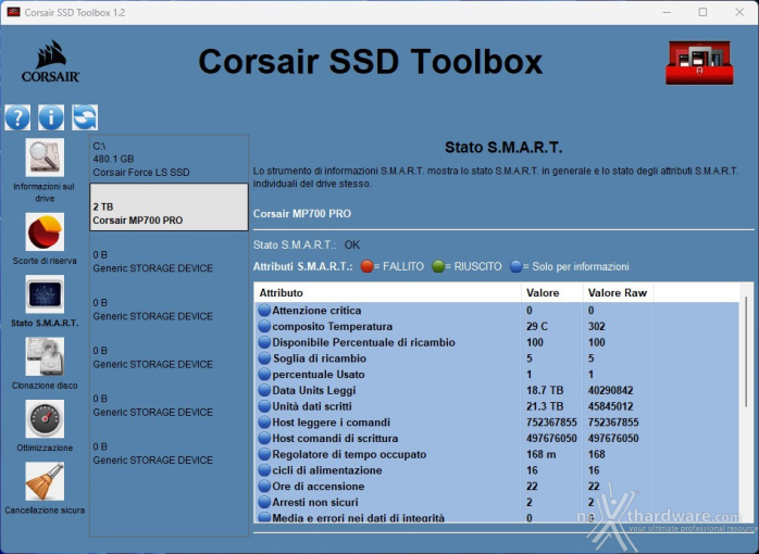 CORSAIR MP700 PRO 2TB 2. Firmware - TRIM - SSD Toolbox 8