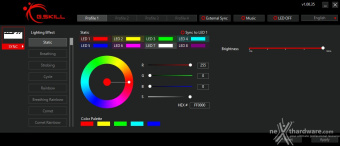 G.SKILL Trident Z5 RGB DDR5-7600 48GB 2. Illuminazione RGB 3