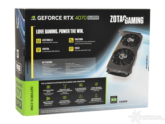 ZOTAC GeForce RTX 4070 SUPER Twin Edge 1. Packaging & Bundle 2
