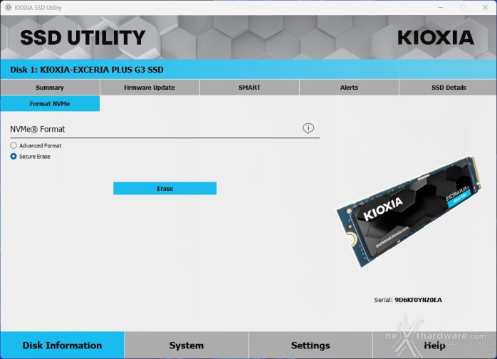 KIOXIA EXCERIA PLUS G3 SSD 2TB 2. Firmware - TRIM - KIOXIA SSD Utility 10