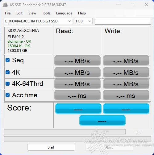 KIOXIA EXCERIA PLUS G3 SSD 2TB 11. AS SSD Benchmark 1