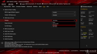 ASUS ROG CROSSHAIR X870E HERO 7. UEFI BIOS -  Impostazioni generali 24