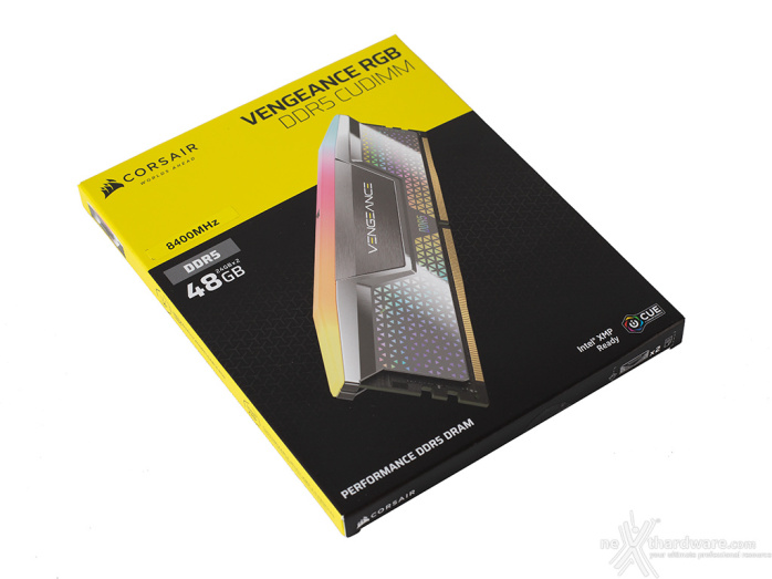 CORSAIR VENGEANCE RGB DDR5 CUDIMM 8400 MT/s 1. Presentazione delle memorie 1