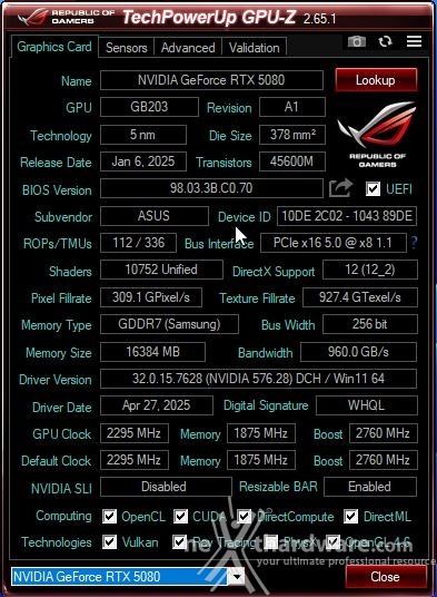 ASUS ROG CROSSHAIR X870E APEX 9. Metodologia di prova 6