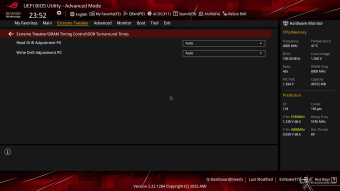 ASUS ROG CROSSHAIR X870E APEX 8. UEFI BIOS - Extreme Tweaker 36