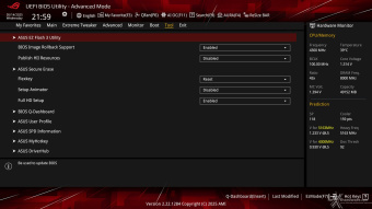 ASUS ROG CROSSHAIR X870E APEX 7. UEFI BIOS -  Impostazioni generali 31