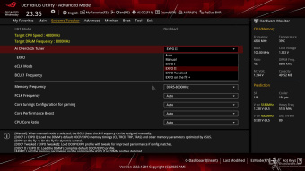 ASUS ROG CROSSHAIR X870E APEX 8. UEFI BIOS - Extreme Tweaker 4