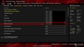 ASUS ROG CROSSHAIR X870E APEX 8. UEFI BIOS - Extreme Tweaker 6