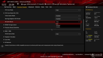 ASUS ROG CROSSHAIR X870E APEX 8. UEFI BIOS - Extreme Tweaker 12