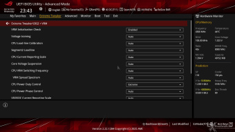 ASUS ROG CROSSHAIR X870E APEX 8. UEFI BIOS - Extreme Tweaker 43