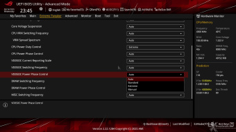 ASUS ROG CROSSHAIR X870E APEX 8. UEFI BIOS - Extreme Tweaker 50