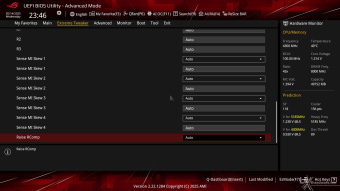 ASUS ROG CROSSHAIR X870E APEX 8. UEFI BIOS - Extreme Tweaker 54