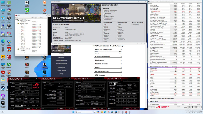 ASUS ROG CROSSHAIR X870E APEX 15. Overclock, temperature e consumi 8