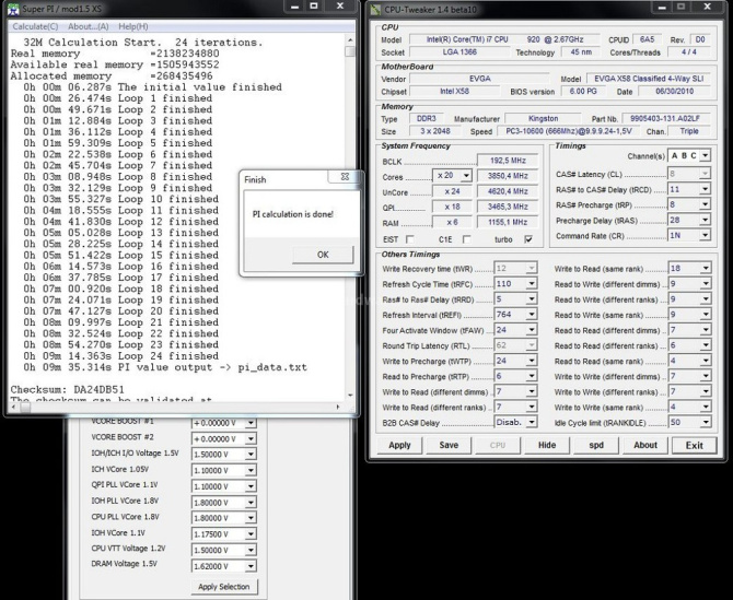 Kingston HyperX 2250 cas 9 3x2GB 6. Test delle memorie - Overclock 2