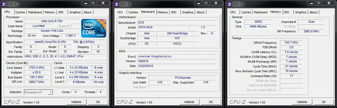ECS H57H-MUS Black Series 4. Overclock Intel Core i3 530 e i5 750 4