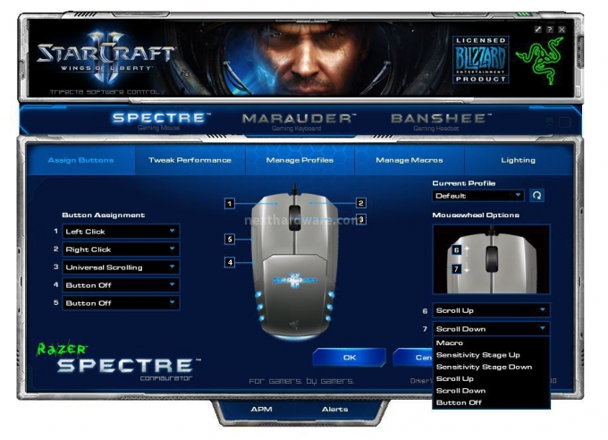 Razer Spectre & Marauder 3. Razer Spectre - Software - Parte 1 3