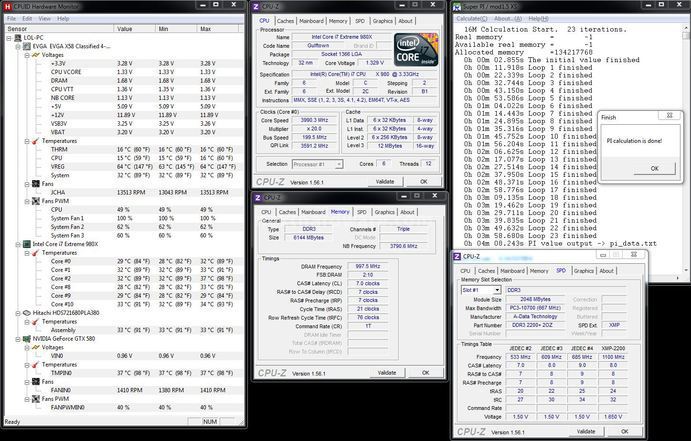 AData XPG+ 2200 C8 3x2GB 7. Test delle memorie - Overclock 2