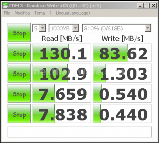 Patriot Supersonic 64GB 10. Test: CrystalDiskMark 3.0 3