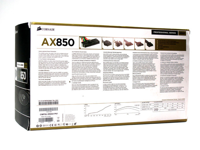 Corsair AX-850 1. Box & Specifiche Tecniche 4