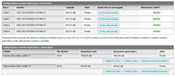 QNAP TS-459 Pro+ Turbo NAS 4. Gestione Disco 4