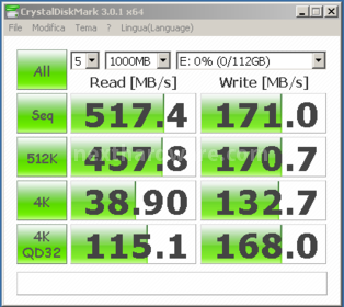 Sfida in casa Corsair: Force 3 vs Force GT 12. CrystalDiskMark e ATTO Disk 6