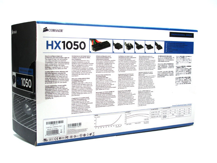 Corsair Professional Series HX1050 Watt 1. Box & Specifiche Tecniche 4