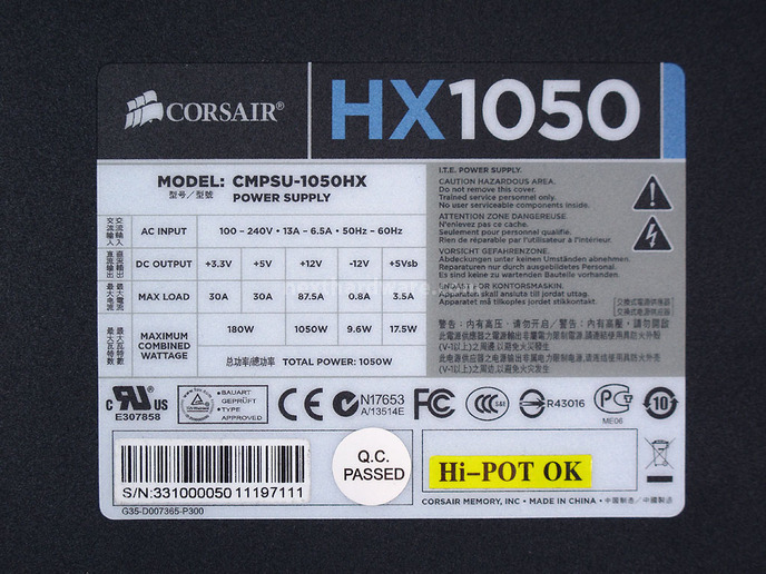Corsair Professional Series HX1050 Watt 2. Visto da vicino 7