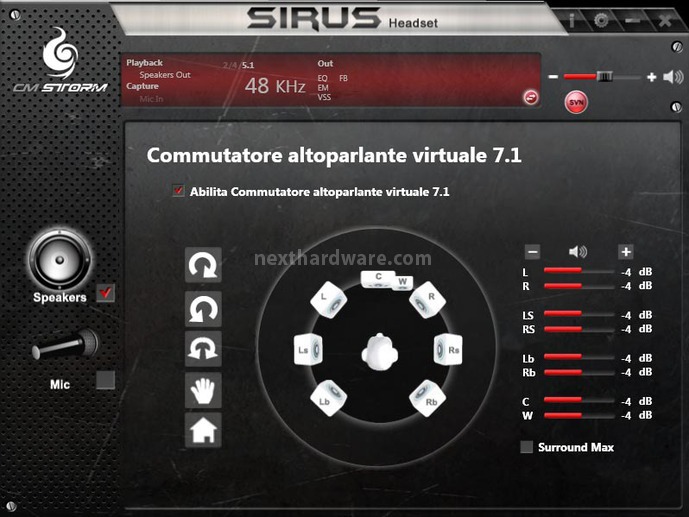 CM Storm Sirus 5.1 4. Software - Cuffie 7
