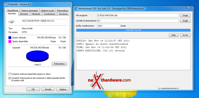 OCZ RevoDrive Hybrid 1TB 11. Test Endurance Copy Test 2