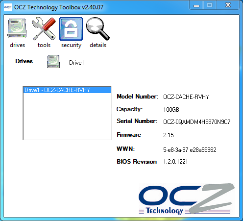 OCZ RevoDrive Hybrid 1TB 5. Firmware - TRIM - Secure Erase - Overprovisioning 1