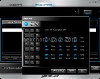Corsair Vengeance K90 & M90 5. Software di gestione - Vengeance K90 8