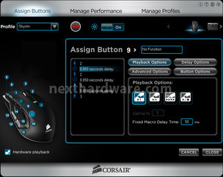 Corsair Vengeance K90 & M90 6. Software di gestione Vengeance M90 7