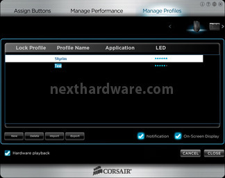 Corsair Vengeance K90 & M90 6. Software di gestione Vengeance M90 9