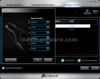 Corsair Vengeance K90 & M90 6. Software di gestione Vengeance M90 10