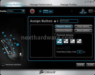 Corsair Vengeance K90 & M90 6. Software di gestione Vengeance M90 1