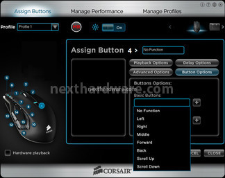 Corsair Vengeance K90 & M90 6. Software di gestione Vengeance M90 5