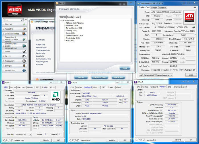 Sapphire EDGE HD3 5. 3DMark 11 - PCMark Vantage 3
