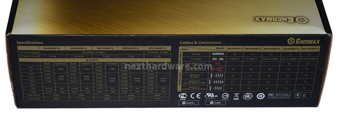 Enermax Revolution87+ 850W 1. Box & Specifiche Tecniche 5