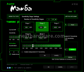 Razer Mamba 2012  &  Goliathus Control Edition 4. Software 5