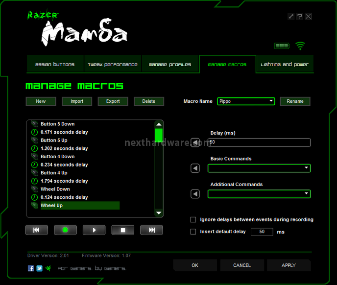 Razer Mamba 2012  &  Goliathus Control Edition 4. Software 8