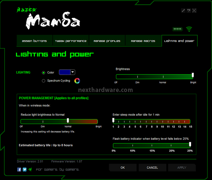 Razer Mamba 2012  &  Goliathus Control Edition 4. Software 11