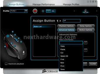 Corsair Vengeance K60 & M60 5. Software di gestione Vengeance M60 3