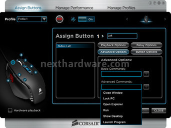 Corsair Vengeance K60 & M60 5. Software di gestione Vengeance M60 4