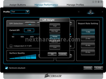 Corsair Vengeance K60 & M60 5. Software di gestione Vengeance M60 8