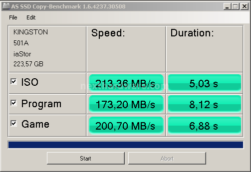 Kingston HyperX 3K 240GB 12. AS SSD Benchmark 2