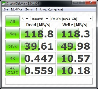 BUFFALO MiniStation Extreme USB 3.0 1TB 7. CrystalDiskMark 3.0.1 4
