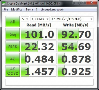 Corsair Accelerator 30GB 7. CrystalDiskMark 1